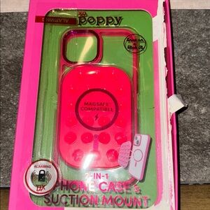 MagSafe Compatible Pink Phone Case & Suction Mount NWT